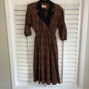 Candace‎ By Ingrid Paisley Midi Dress Size 5/6